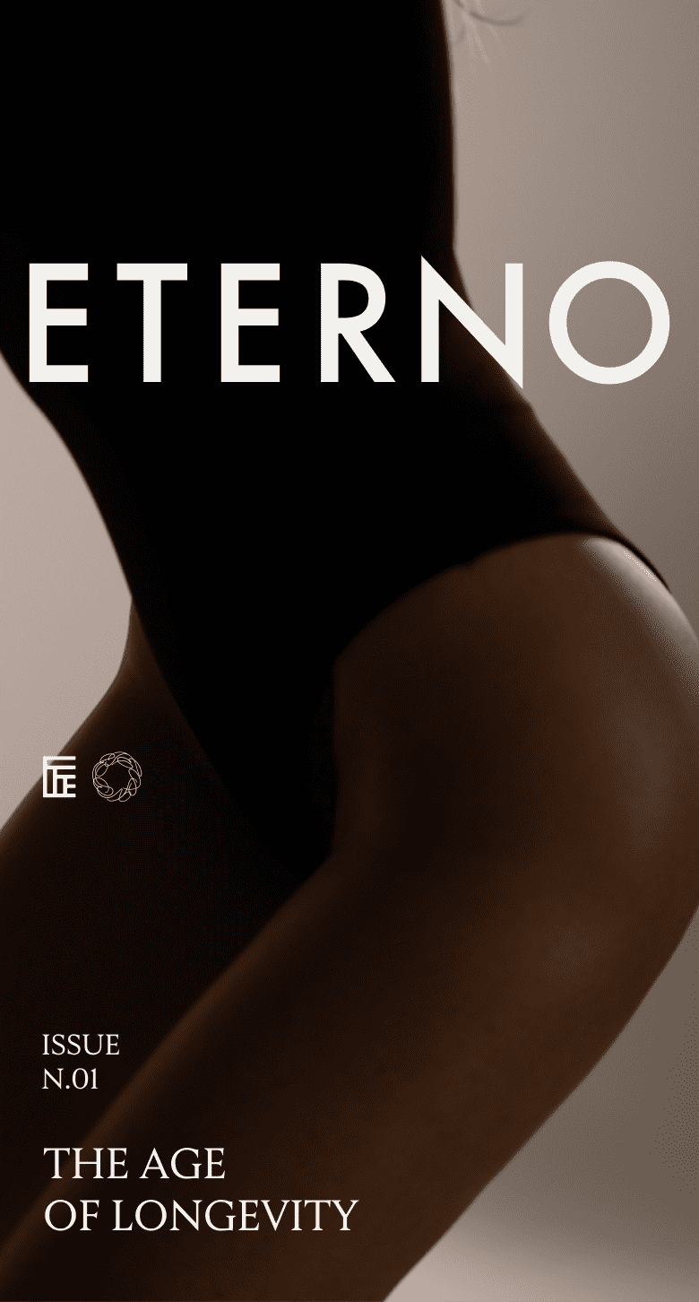 שער מגזין ETERNO, גיליון 1: The Age of Longevity